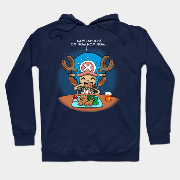 Funny Anime Manga Meat Eating Superhero Pirate Hoodie by BoggsNicolas